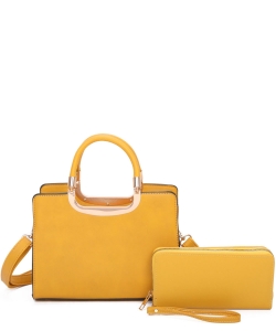 Fashion Top Handle 2-in-1 Satchel SZ308T2 YELLOW